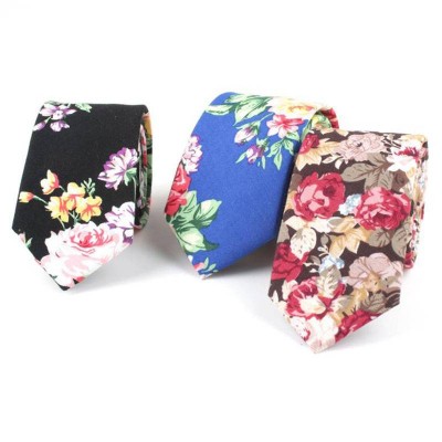 Shengzhou Wholesale Fashion Mens Flower Cotton Ties For Business Party