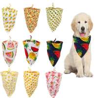 Manufacturer Wholesale Soft Cloth Pet Saliva Towel Ajustable Cheap Triangle Scarf Bandana Collar For Dog